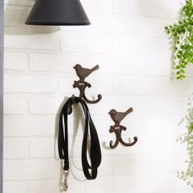 Set of 2 Bird Wall Hooks - Stylish and Functional Home Decor