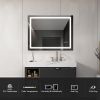 28'*36' LED Lighted Bathroom Wall Mounted Mirror with High Lumen+Anti-Fog Separately Control+Dimmer Function