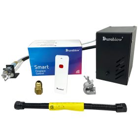 Durablow 6VK-SH3001-RH Smart Home WiFi (ON/OFF;  Timer;  Schedule) Electronic Automatic Spark to Pilot Valve Kit w/Remote for Liquid Propane Gas (LPG)