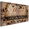 Canvas Prints Home Sweet Home Painting Love Inspirational Motto Family Wall Art for Living Room Bedroom Home Decoration 20x40