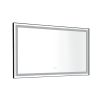 96in. W x48 in. H Framed LED Single Bathroom Vanity Mirror in Polished Crystal Bathroom Vanity LED Mirror with 3 Color Lights Mirror for Bathroom Wall