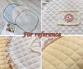 Floral Chair Pads Lovely Lace Cotton Seat Cushions for Kitchen Dining Room Office - Beige