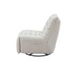 Lazy Chair , Rotatable Modern Lounge with a Side Pocket, Leisure Upholstered Sofa Chair , Reading Chair for Small Space