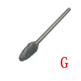 Factory Wholesale Cemented Carbide Rotary File Tungsten Steel Grinding Head Alloy Metal Wood Mold Engraving (Option: G-6x2.35mm)