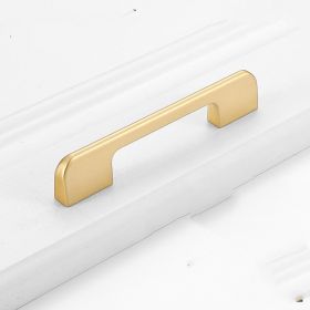 Gold Wardrobe Door Handle Lengthened Aluminum Alloy Cabinet Drawer Cabinet Door Handle (Option: Basic Gold96)