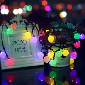 Remote Control Usb Bubble Ball Outdoor Holiday Decoration String Lights (Option: Color40)