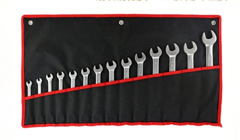 12 7-piece Adjustable Head Ratchet Wrench Set (Option: Wrench7)