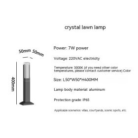Outdoor Lawn Lamp Waterproof LED Landscape (Option: Crystal Lawn Lamp 40CM)