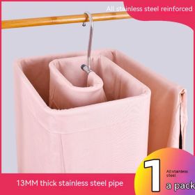 Stainless Steel Spiral Multi-functional Windproof Rotating Clothes Hanger (Option: Tube Thickness 13MM2pc)