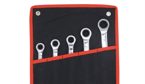 12 7-piece Adjustable Head Ratchet Wrench Set (Option: Wrench8)