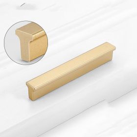 Gold Wardrobe Door Handle Lengthened Aluminum Alloy Cabinet Drawer Cabinet Door Handle (Option: Tbase Gold96)