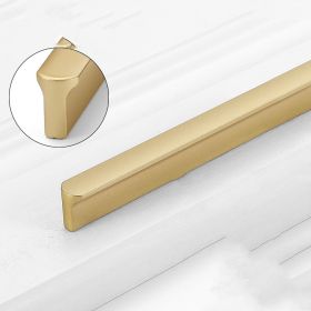 Gold Wardrobe Door Handle Lengthened Aluminum Alloy Cabinet Drawer Cabinet Door Handle (Option: Round T Gold1000)