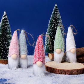 Hanging Christmas Faceless Gnome Plush Ornament Kids Room Home Decoration Doll 5-pc Set (Set: 1)