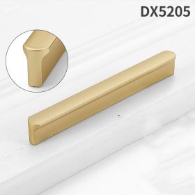 Gold Wardrobe Door Handle Lengthened Aluminum Alloy Cabinet Drawer Cabinet Door Handle (Option: Round T Gold128)