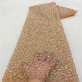 Bubble Beads Tube Embroidery Gown Beads Sequin Sequined Fabric (Option: 1 Style-Color-4 Yards)