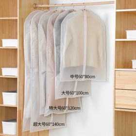 Clothes Hanger Clothes Dress Coat Dust Cover Home (Option: White-L60x120cm-1PC)