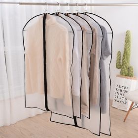 Clothes Hanger Clothes Dress Coat Dust Cover Home (Option: Black-L60x120cm-1PC)